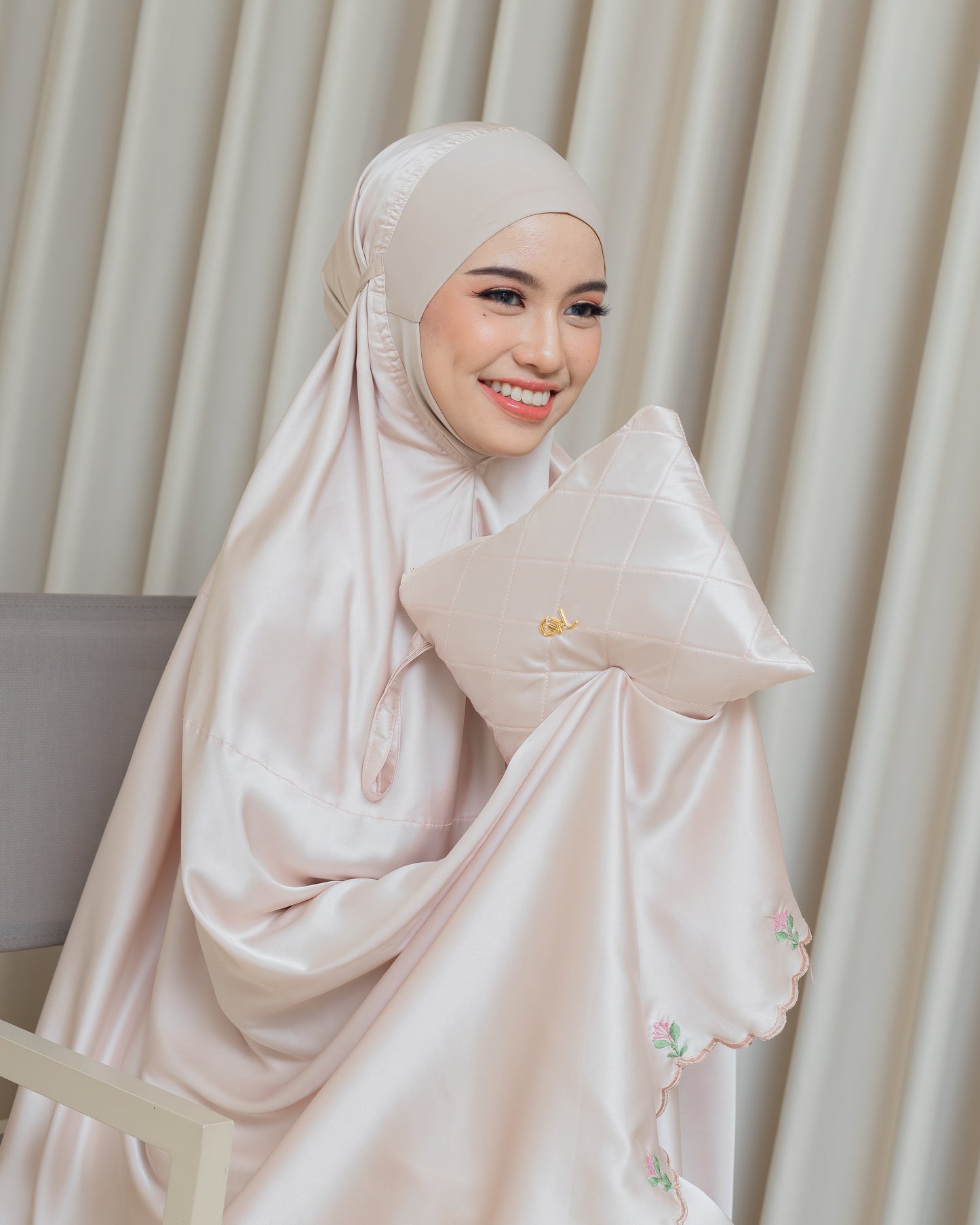 Telekung Ayesha - Latte