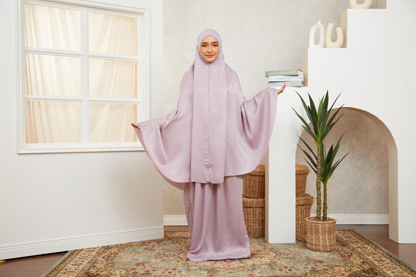 Leia - The Velvety Wulan - Dusty Purple