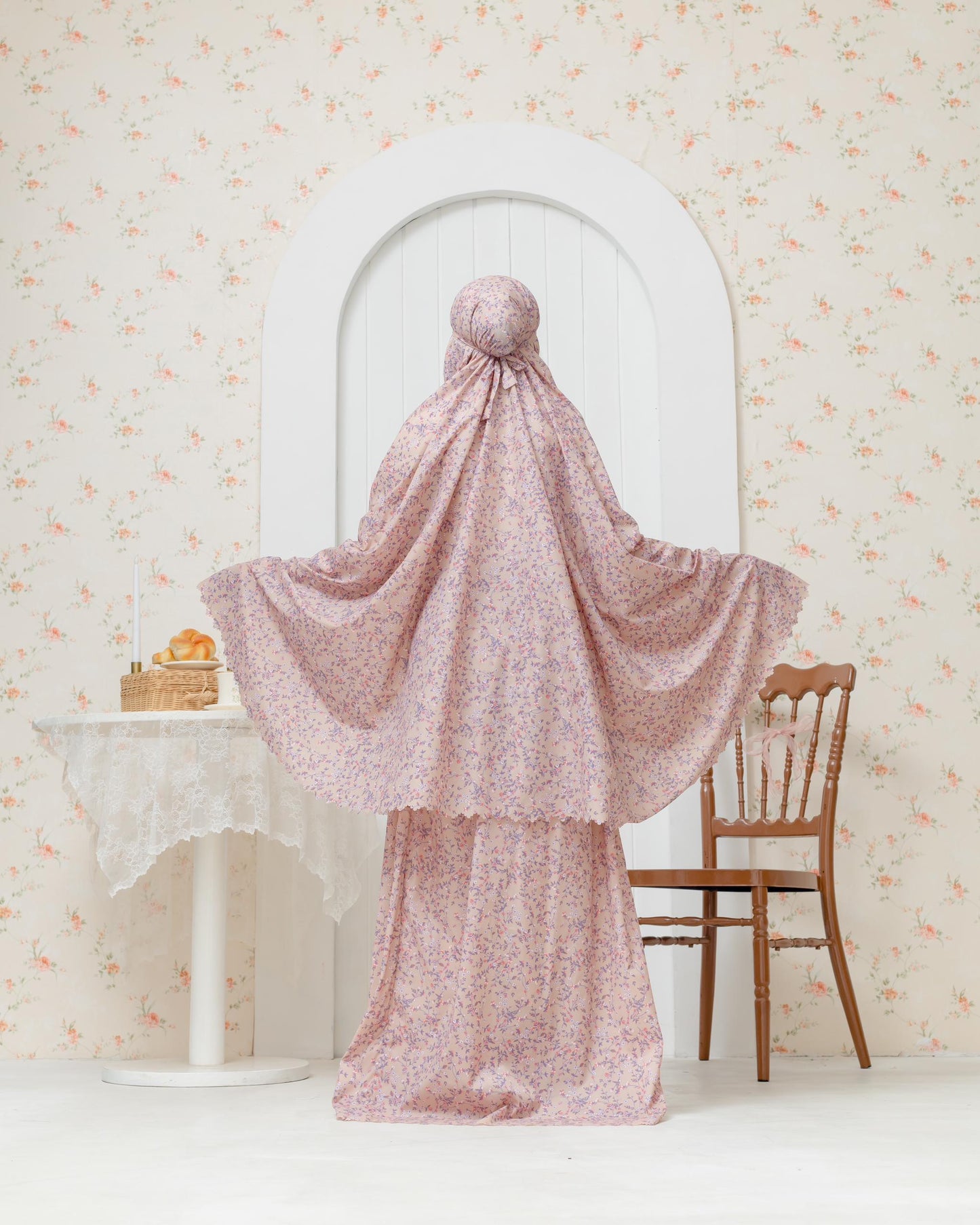Anna Travel Telekung - Sandy Beige