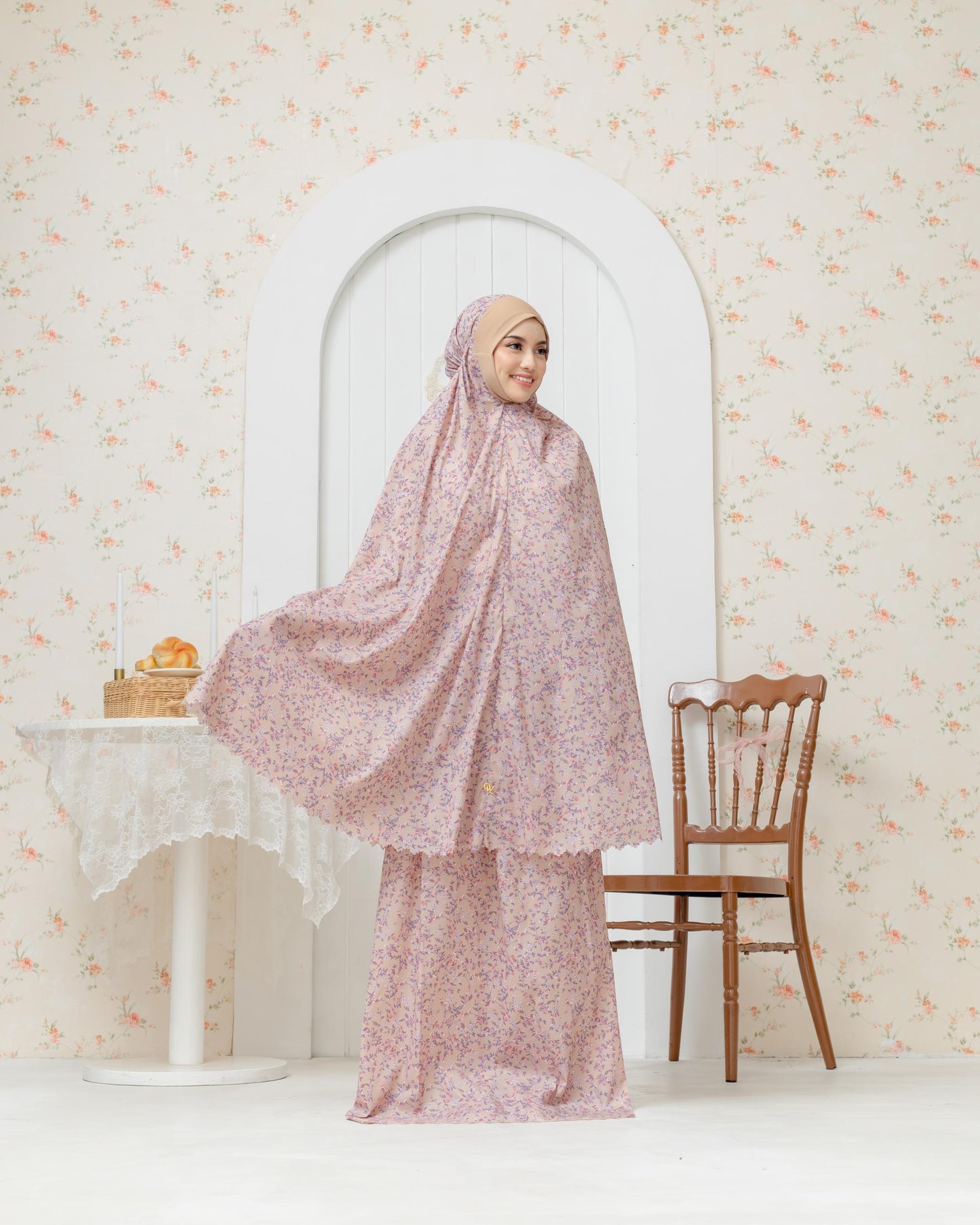 Anna Travel Telekung - Sandy Beige