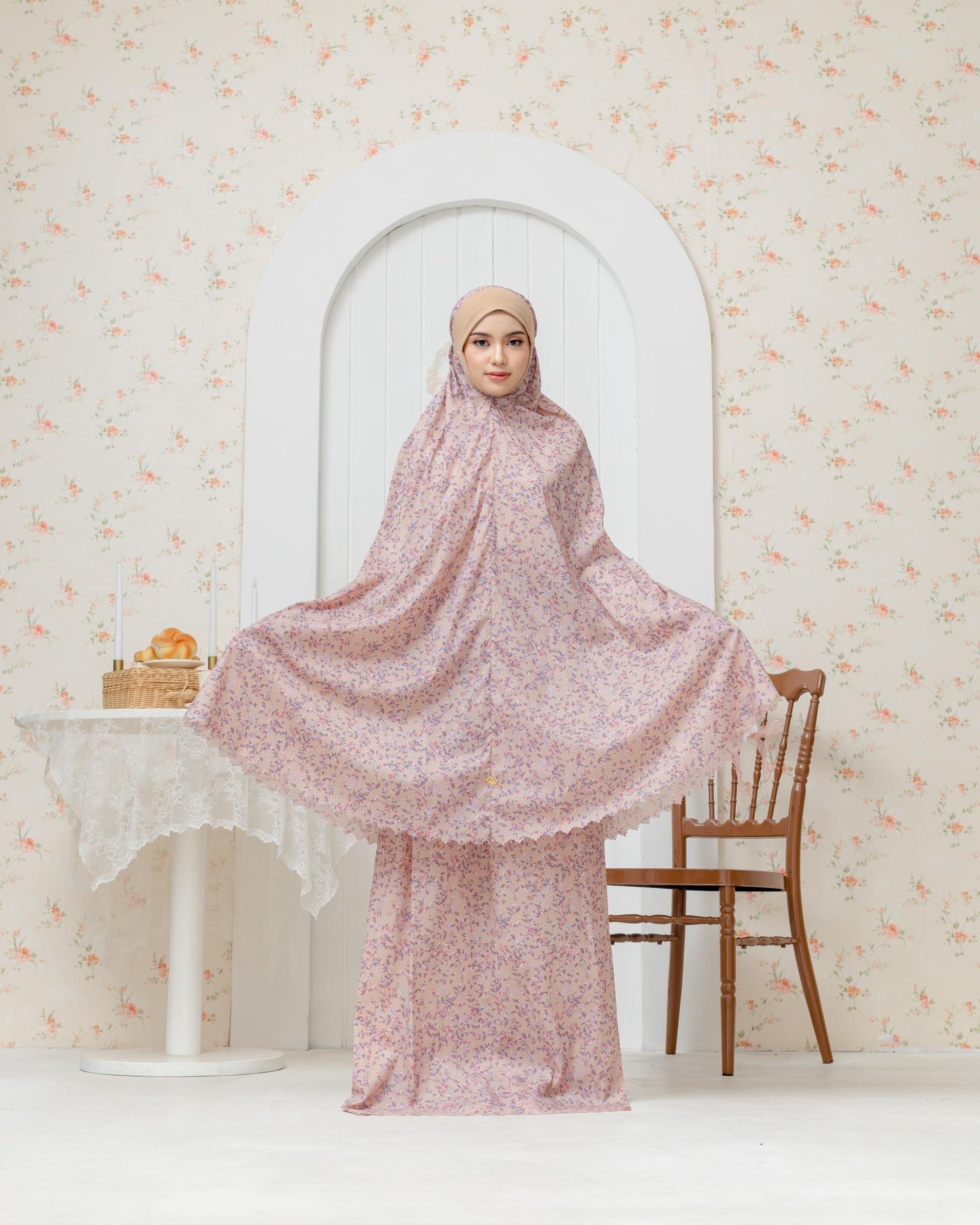 Anna Travel Telekung - Sandy Beige