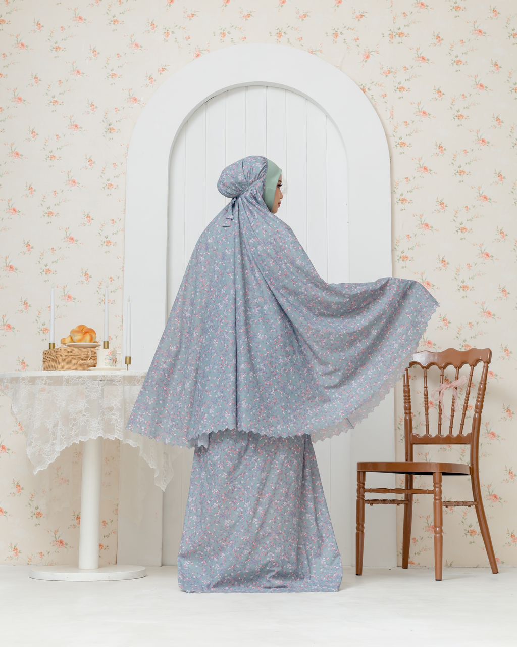 Anna Travel Telekung - Moss Green