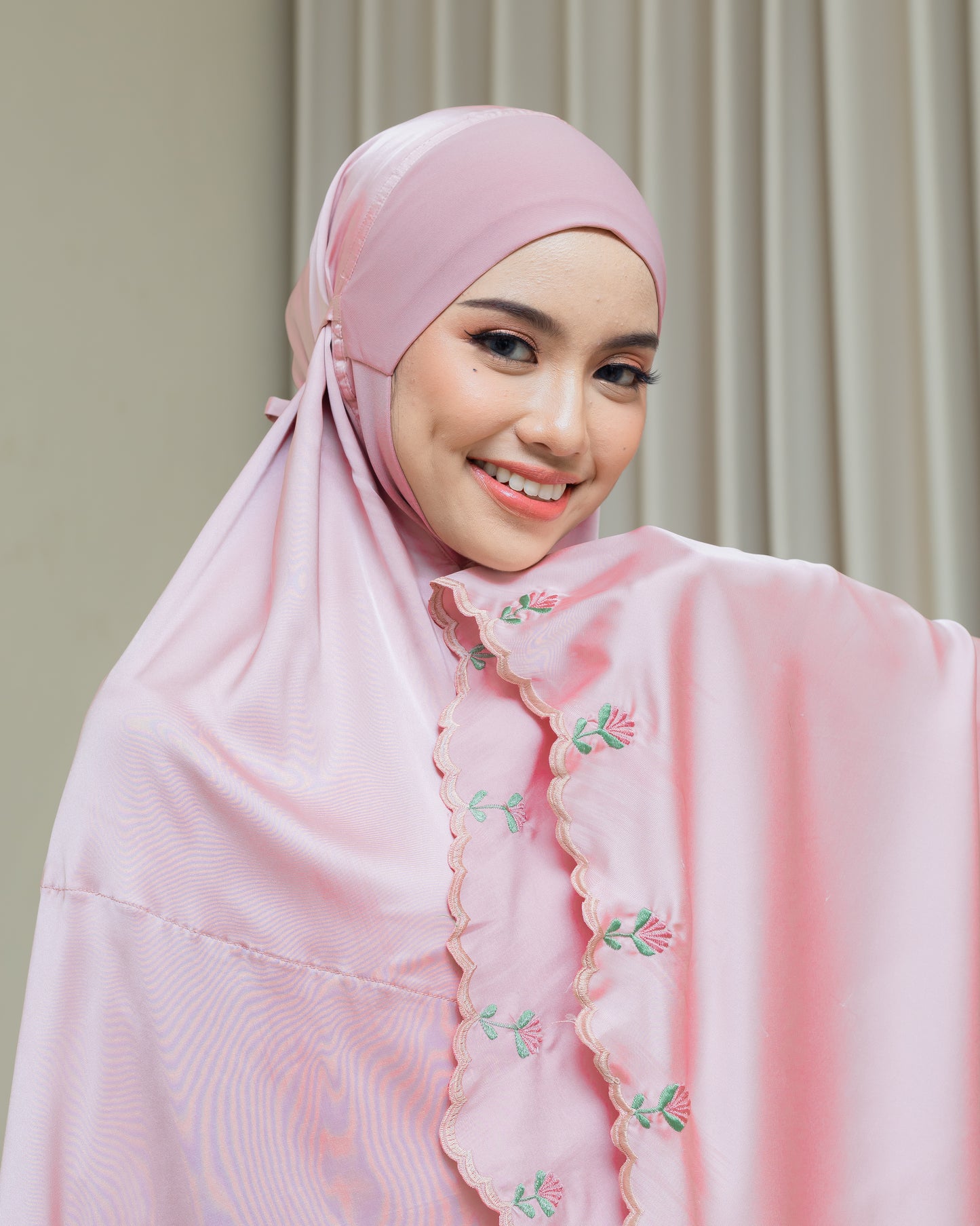 Telekung Ayesha - Rose Gold