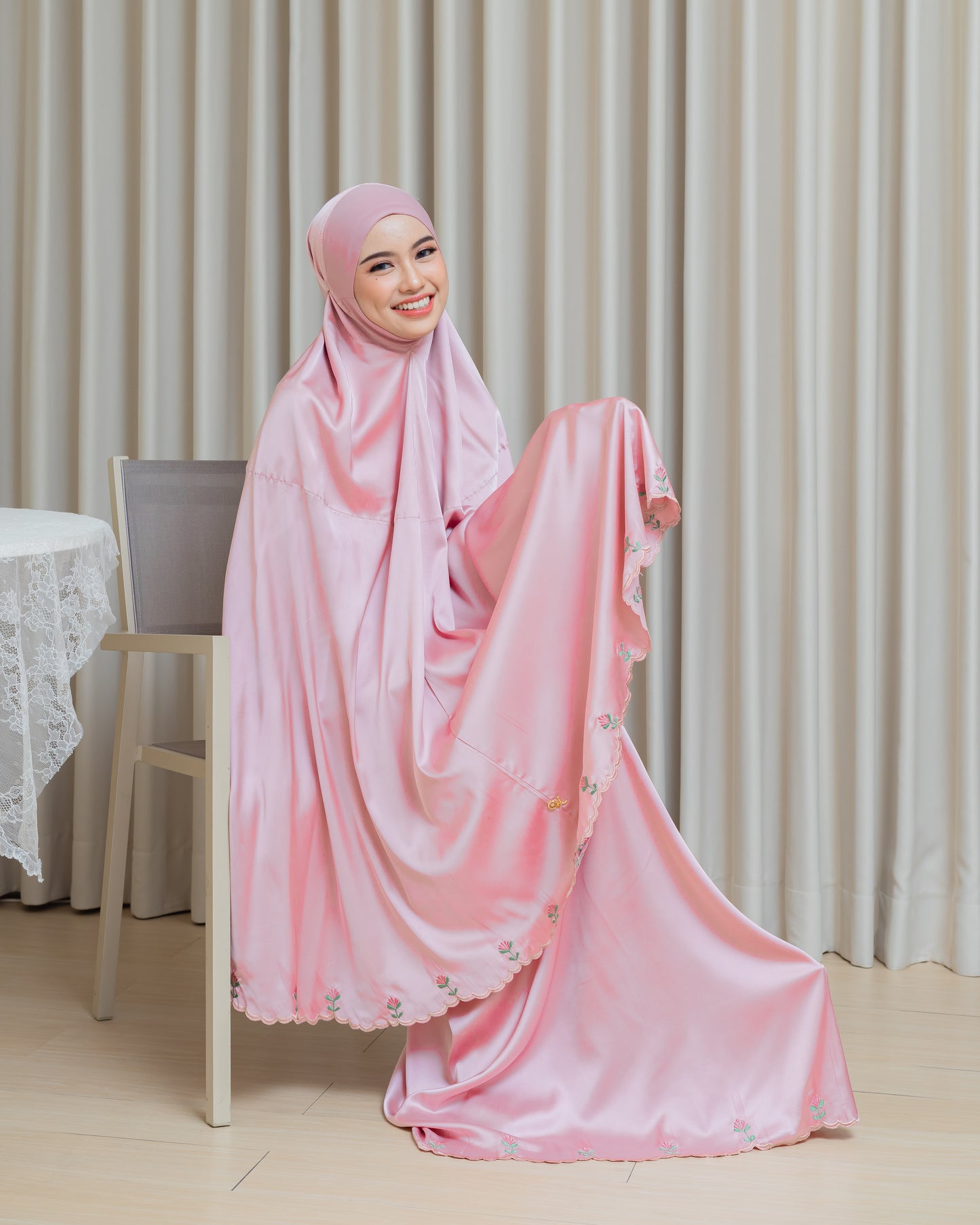 Telekung Ayesha - Rose Gold