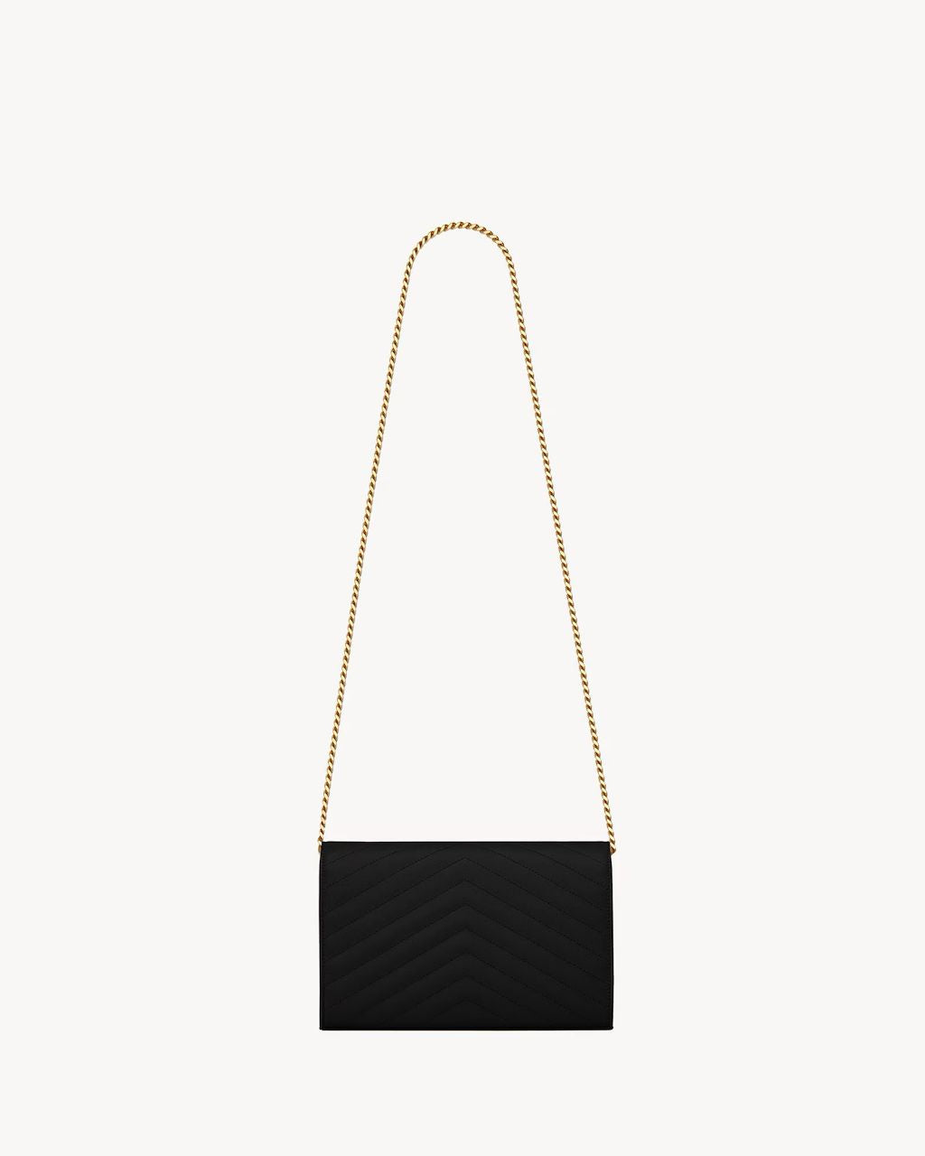 Cassandre Classic Chain Wallet in Grained Leather