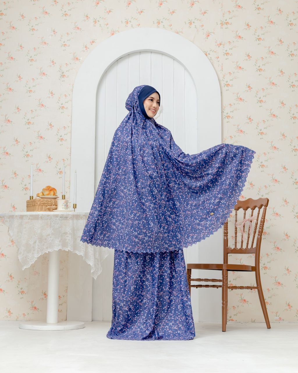 Anna Travel Telekung - Midnight Blue