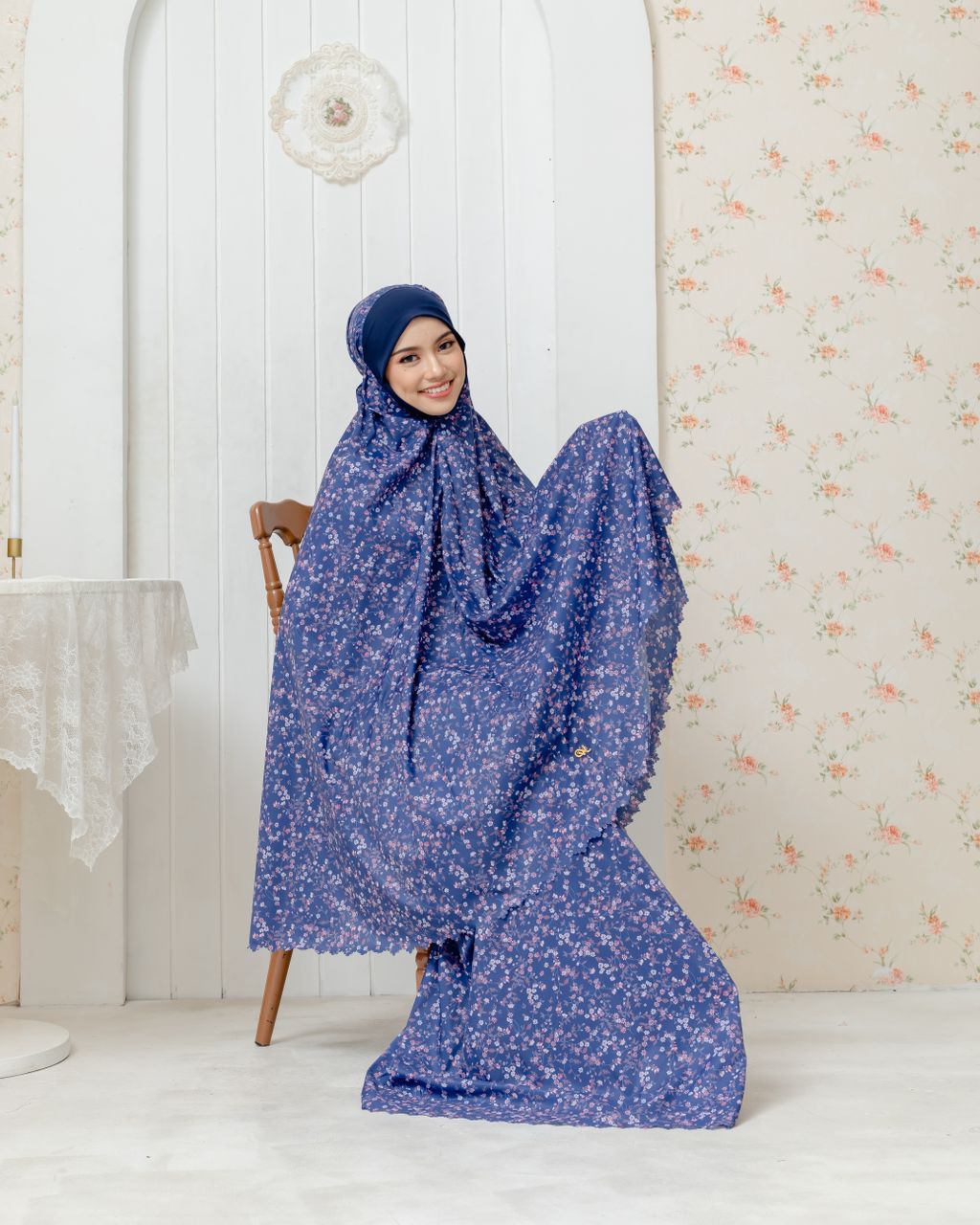 Anna Travel Telekung - Midnight Blue