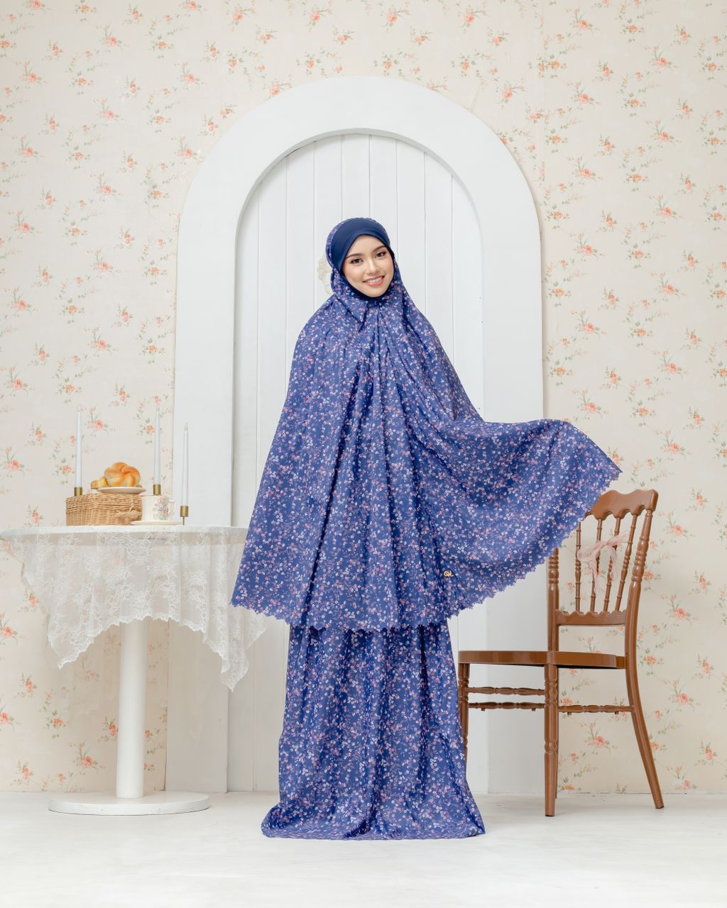 Anna Travel Telekung - Midnight Blue