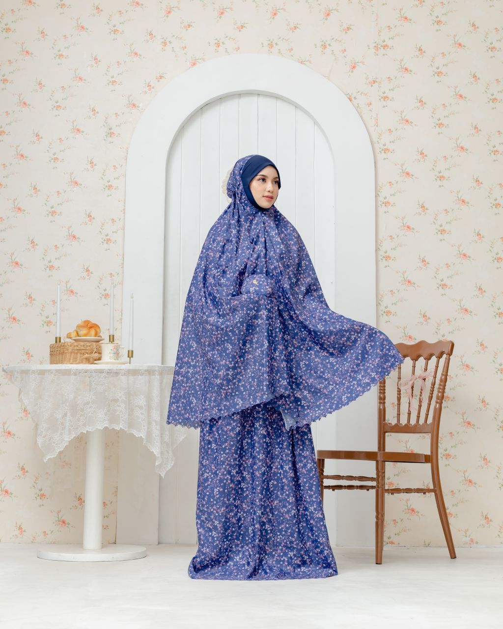 Anna Travel Telekung - Midnight Blue